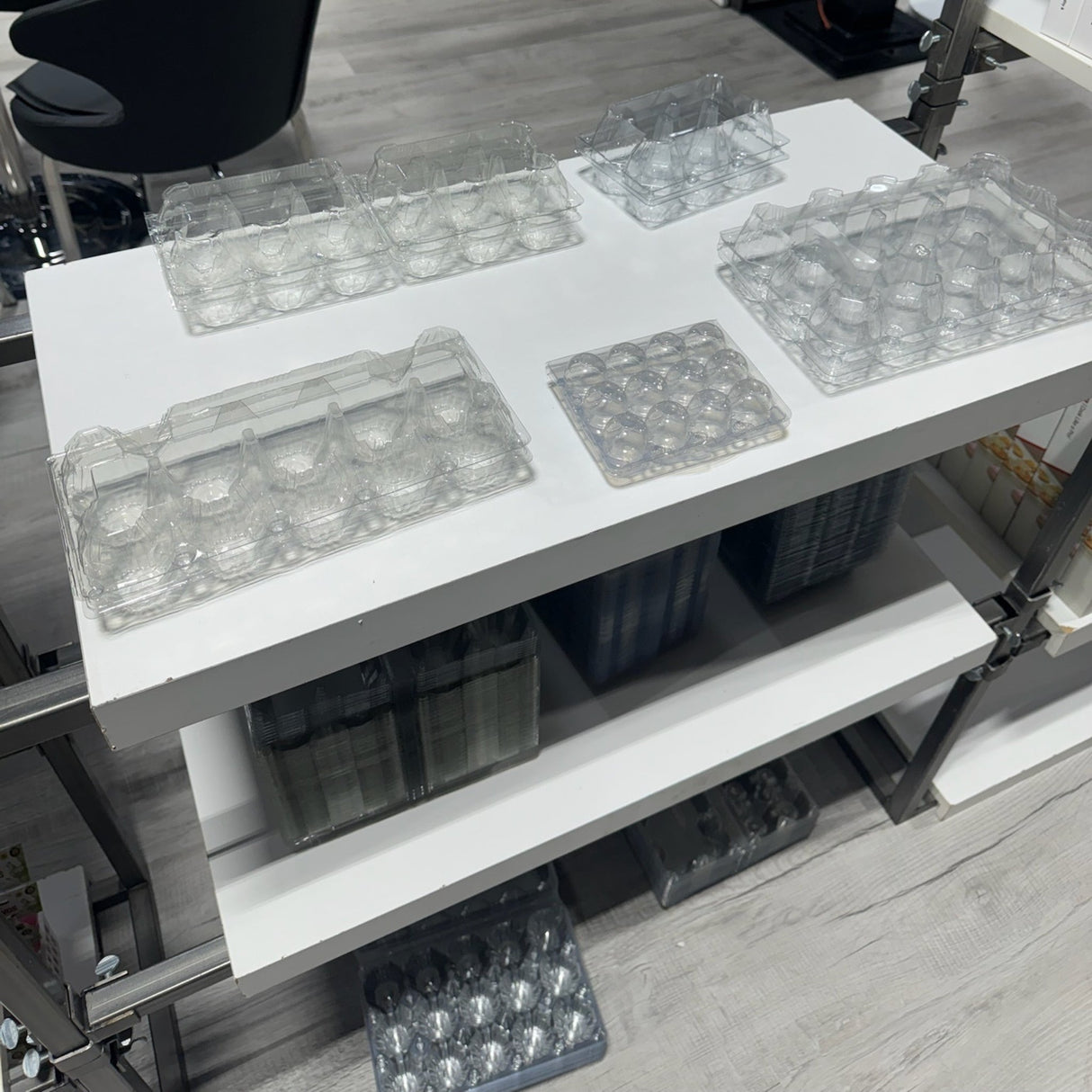 12-Egg Cartons - Clear Plastic