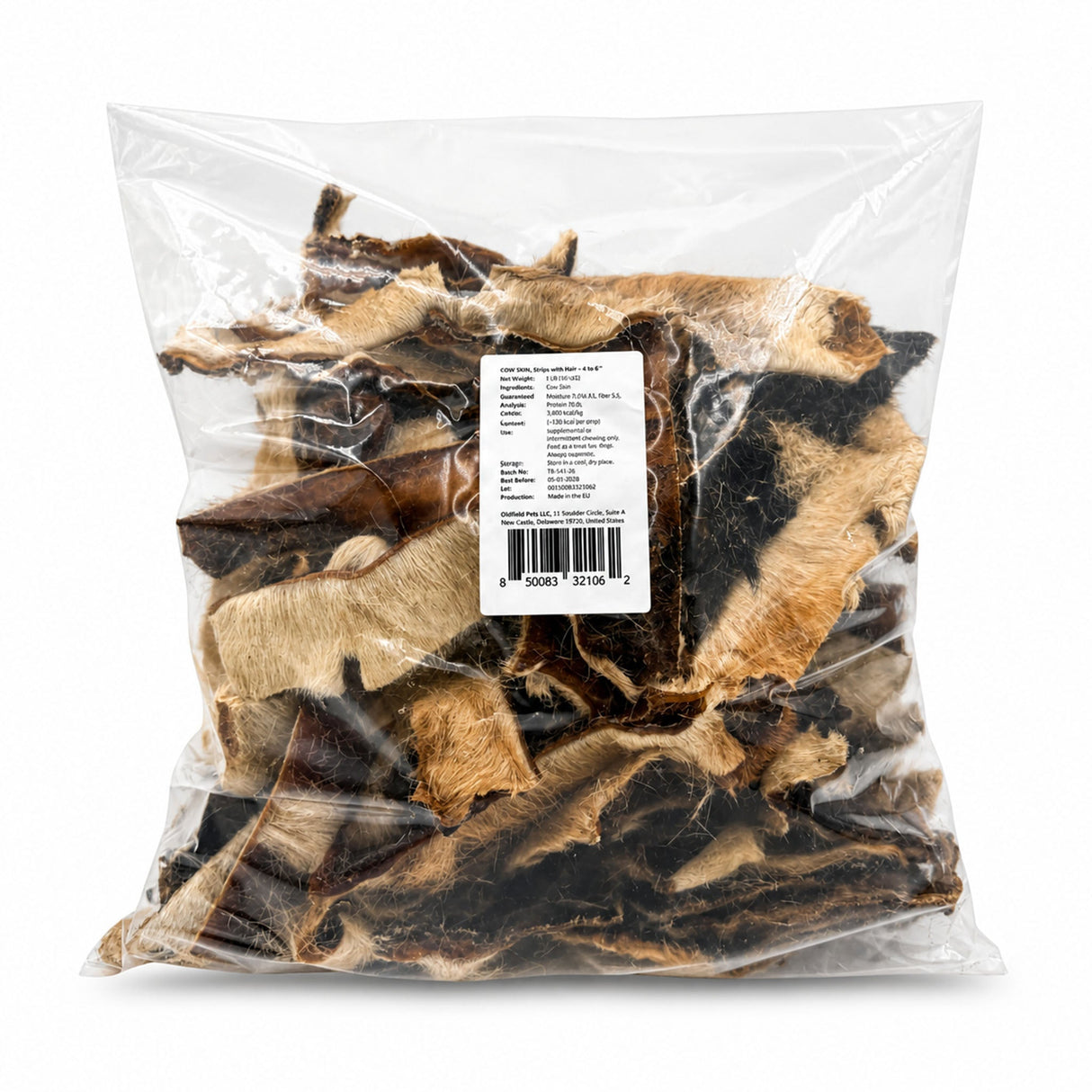 Beef Skin Strips with Hair - Dog Treats (4 lb 6 oz)