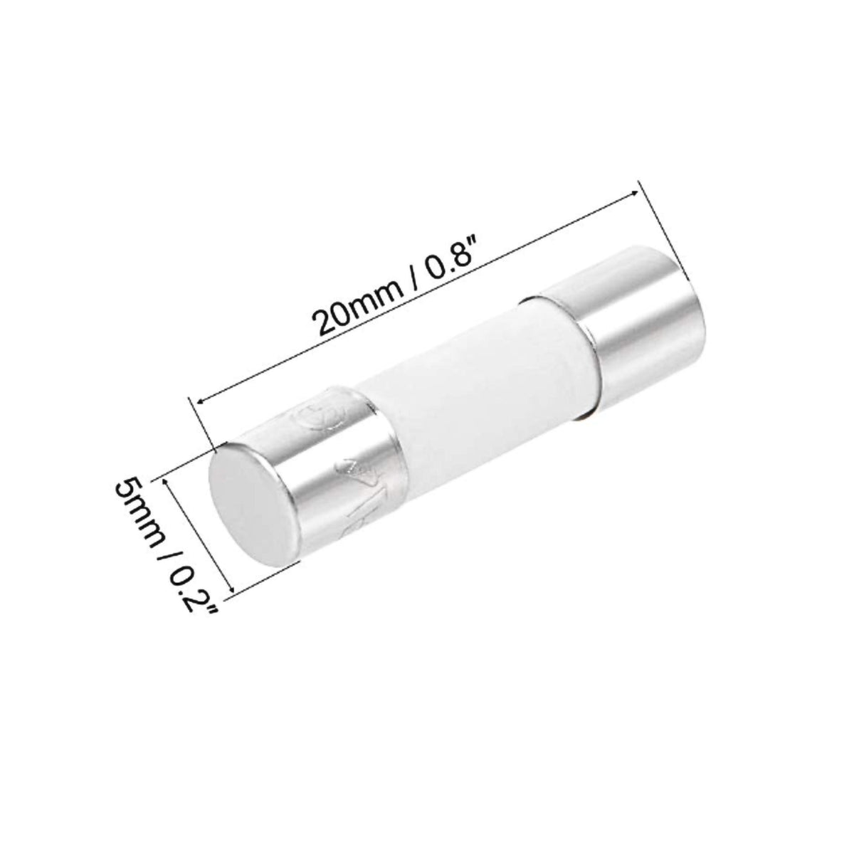 Ceramic Fuse - Fast Blow 5x20MM 2AMP - Fits CT Incubators
