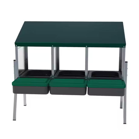 EggHouse Galvanized Nesting Box (Up to 30 Birds)
