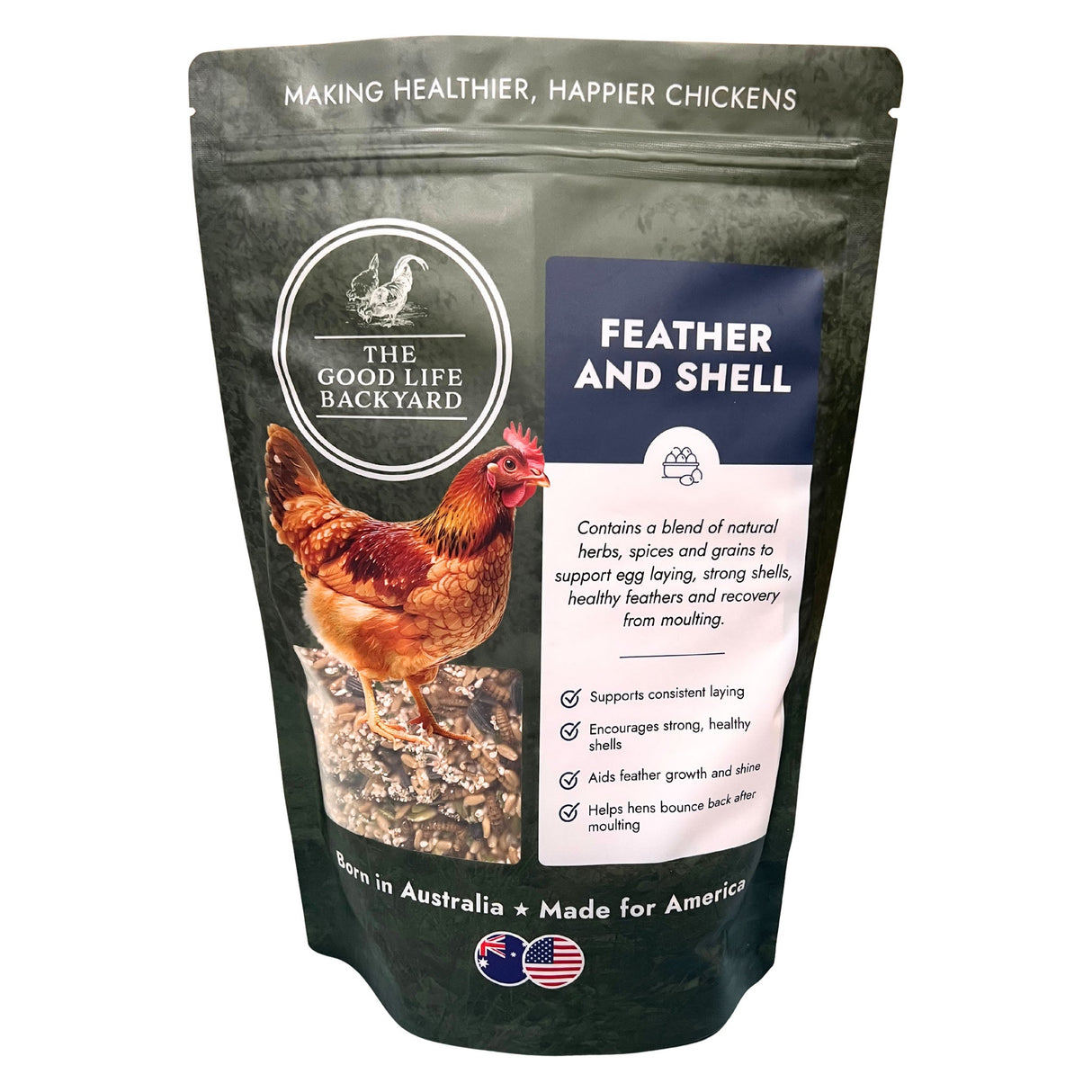 Feather and Shell - Calci-Protein Blend (Chicken Feed Additive)