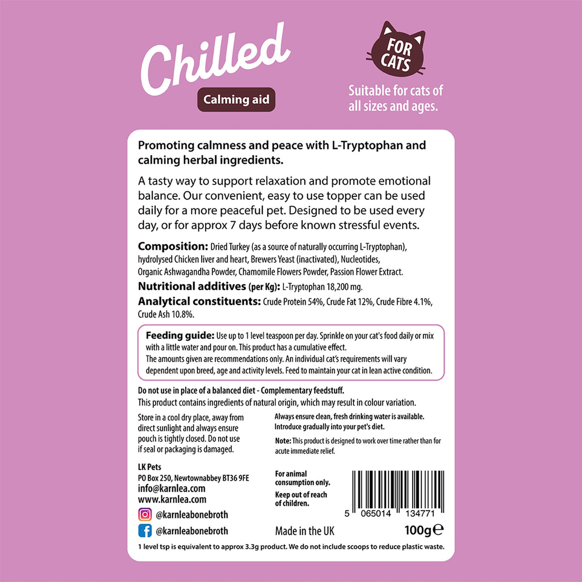 Chilled - Calming Aid for Cats