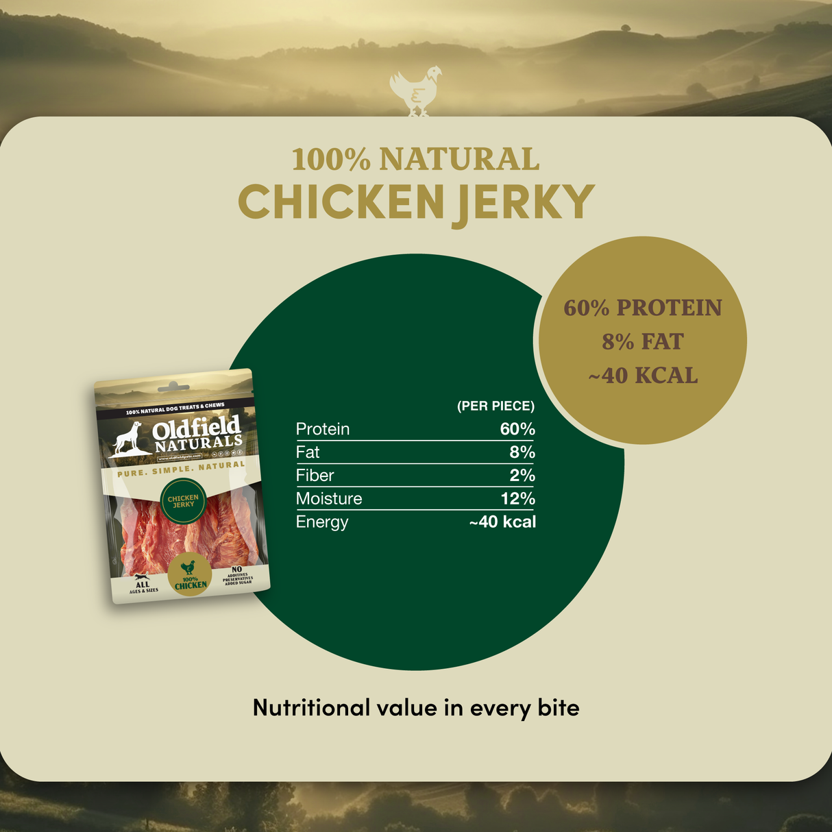 Chicken Jerky - Dog Treats (8.8 oz)