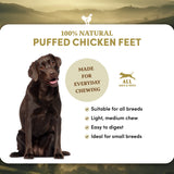 Puffed Chicken Feet - Dog Treats