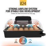 Pro24 Tabletop Automatic Egg Incubator (24 Eggs)